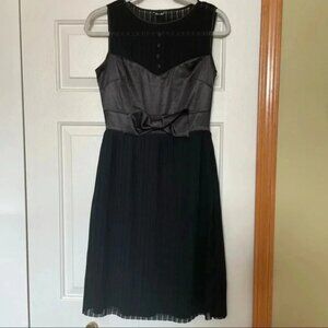 Miss Me Black Pleated MIDI Dress